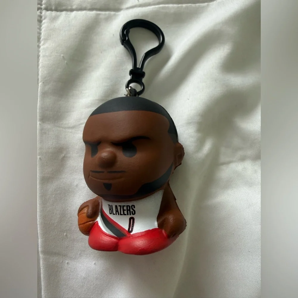 NBA Basketball Portland Trail Blazers Damian Lillard Sqeezemate Keychain